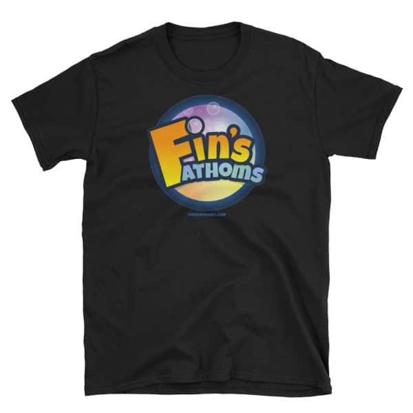 Fin's Fathoms video game t-shirt (Black).