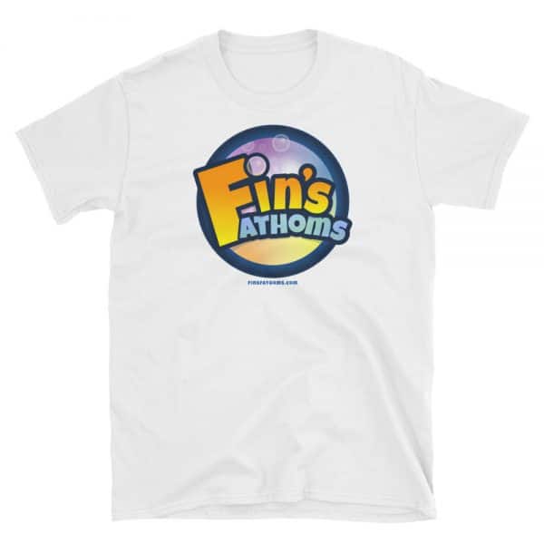 Fin's Fathoms video game t-shirt (White).