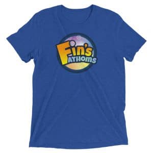 Fin's Fathoms video game t-shirt (Royal Blue).